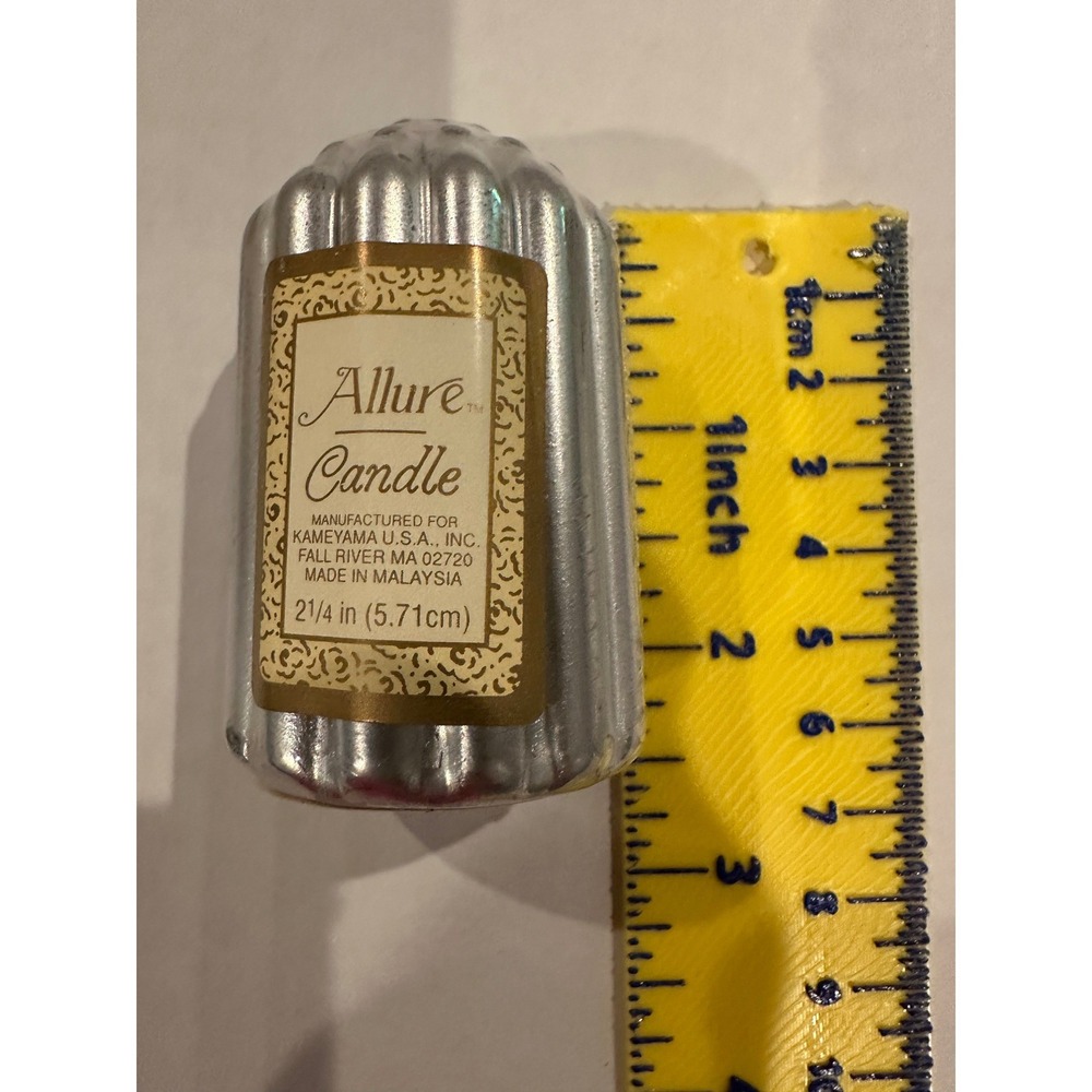 Set of 12 Allure Votive‎ Candles Fluted Silver